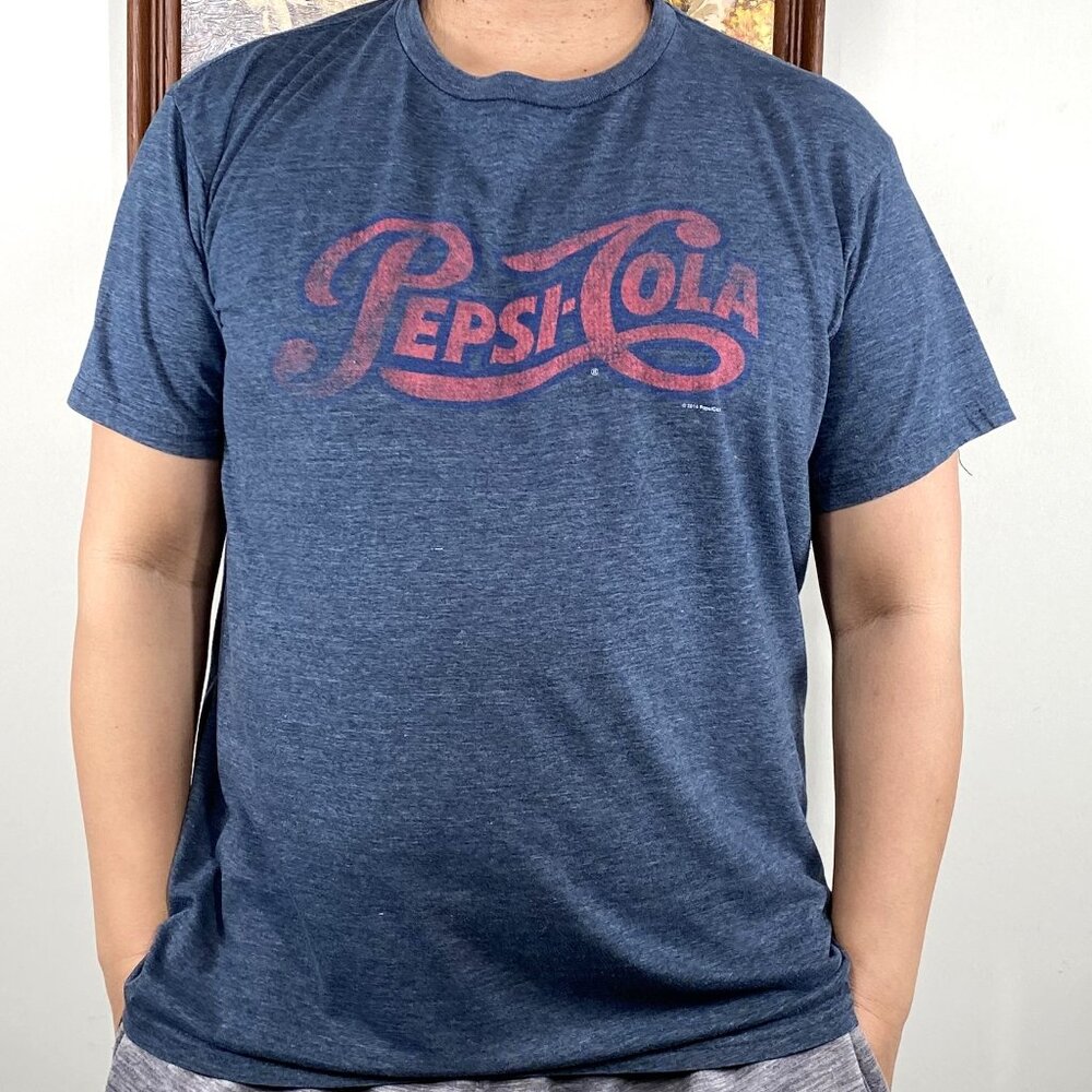 Savvy Pepsi Cola Crew Neck T-Shirt Top Men's XL Multicolor Logo Casual